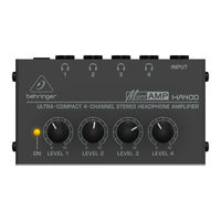 Behringer MICROAMP HA400 Guia De Inicio Rapido