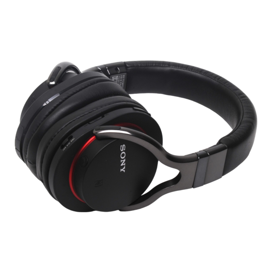 Sony MDR-1RBT Guia De Inicio Rapido