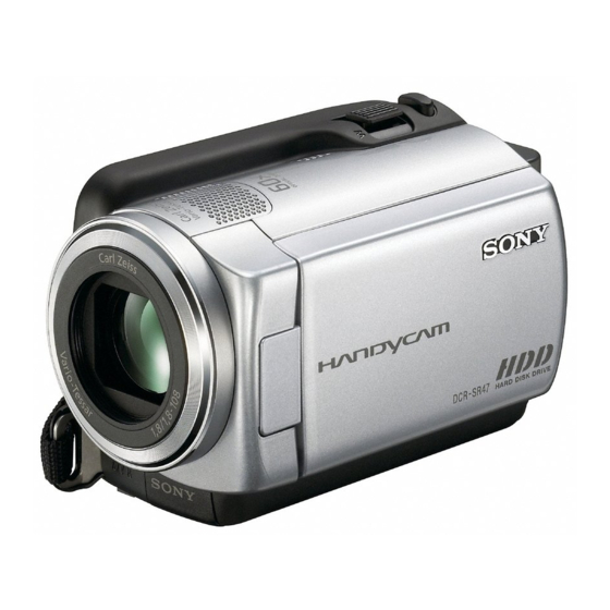 Sony Handycam DCR-SR47 Guía De Operaciónes