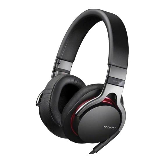 Sony MDR-1R Manual De Instrucciones