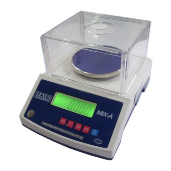 Lexus Electronic Scales MIX-A 300g PLUS Manual Del Usuario