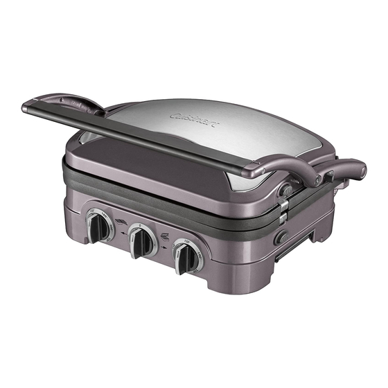 Cuisinart Griddler GR40E Instrucciones