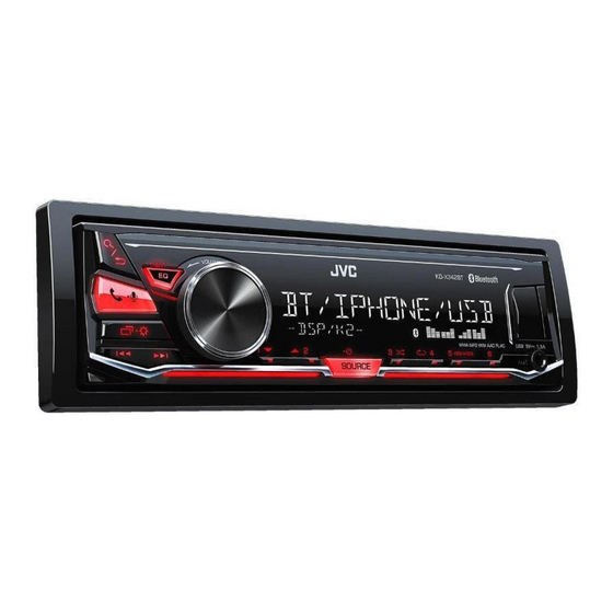 JVC KD-X342BT Manual De Instrucciones