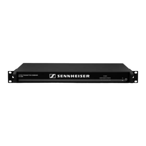 Sennheiser AC 3200 Instrucciones De Uso