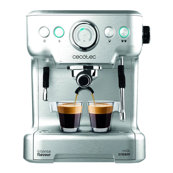 cecotec Power Espresso 20 Barista Pro Manual De Instrucciones
