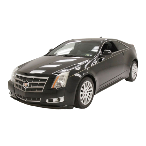 Cadillac CTS 2011 Manuales