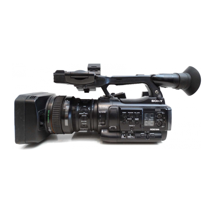 Sony PXW-X200 Manual Del Usuario