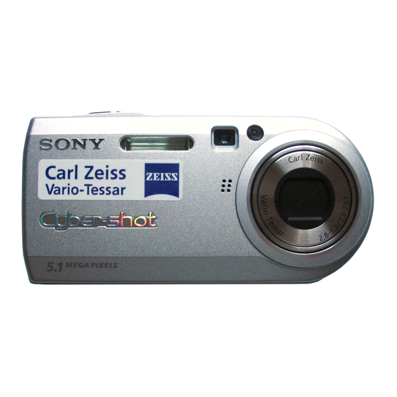 Sony Cyber-shot DSC-P100 Manual De Instrucciones