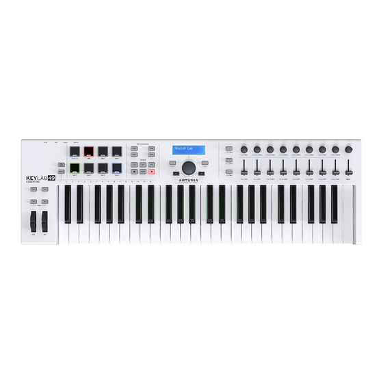 Arturia KeyLab Essential Manuales