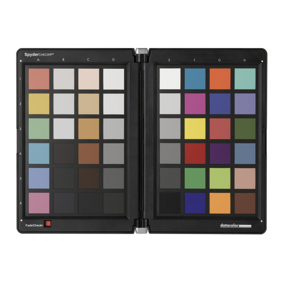 Datacolor SpyderCHECKR Guia Del Usuario