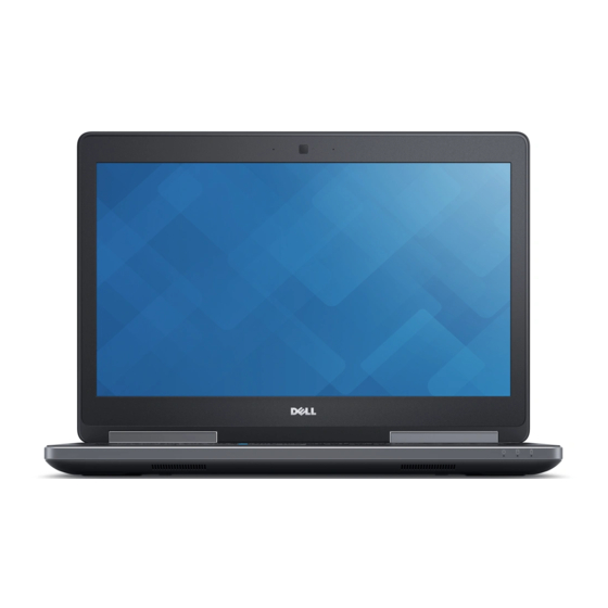 Dell Precision 7520 Manual Del Propietário