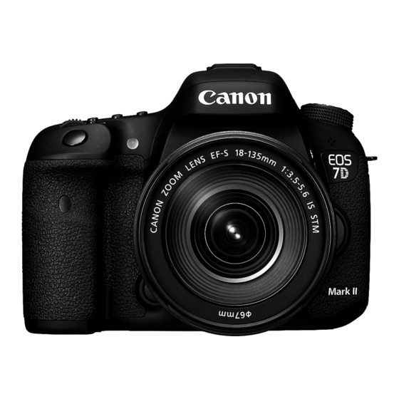 Canon EOS 7D Mark II Instrucciones Básicas