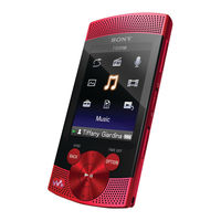 Sony Walkman NWZ-S544 Guia De Funcionamiento