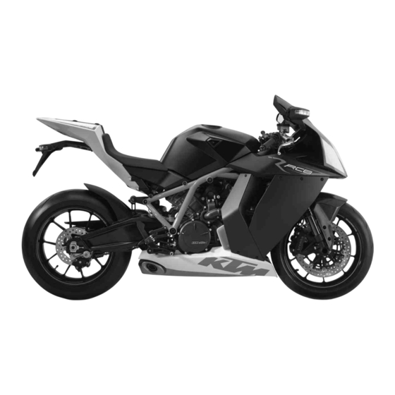 KTM 1190 RC8 R EU/UK 2009 Manual De Instrucciones