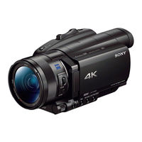 Sony FDR-AX700 Manual De Instrucciones