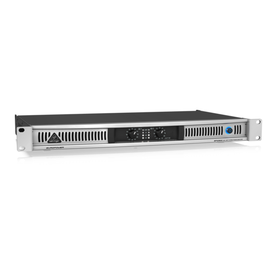Behringer EUROPOWER EPQ900 Guía Rápida