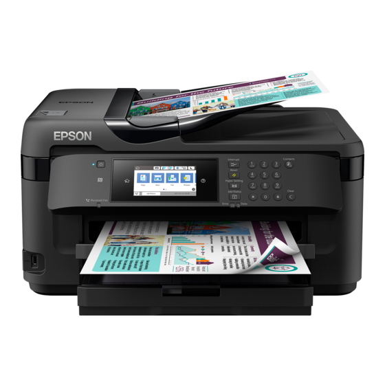 Epson WF-7710 Serie Manual De Usuario