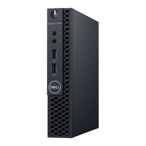Dell OptiPlex 3070 Micro Manual Del Usuario