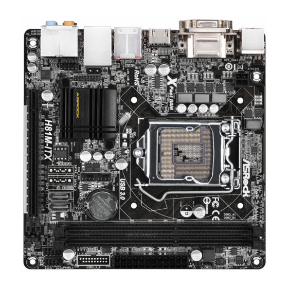 ASROCK H81M-ITX Manual De Instrucciones