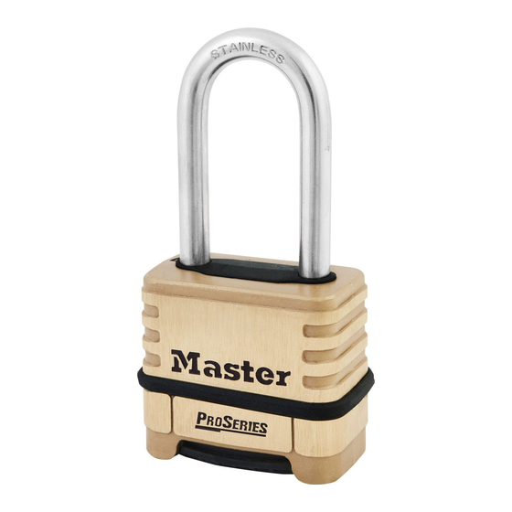 Master Lock Pro Serie Manual De Instrucciones