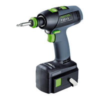 Festool T18+3 Manual De Instrucciones Original/Lista De Piezas De Repuesto