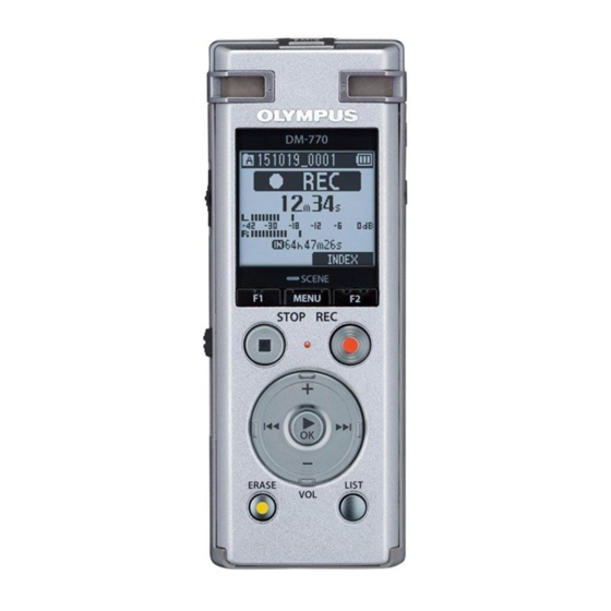Olympus DM-770 Manual Básico