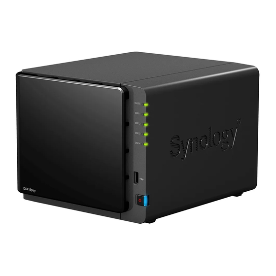 Synology DiskStation DS415play Guía De Instalación Rápida