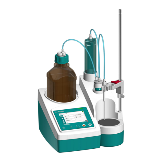 Metrohm Eco Dosimat Manual Del Producto