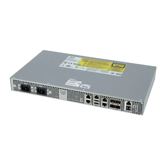 Cisco ASR 920 Serie Manuales