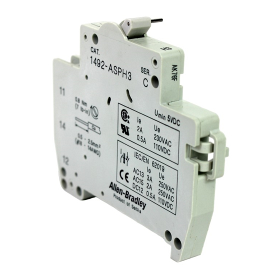 Rockwell Automation Allen-Bradley 1492-ASPH3 Guia De Inicio Rapido