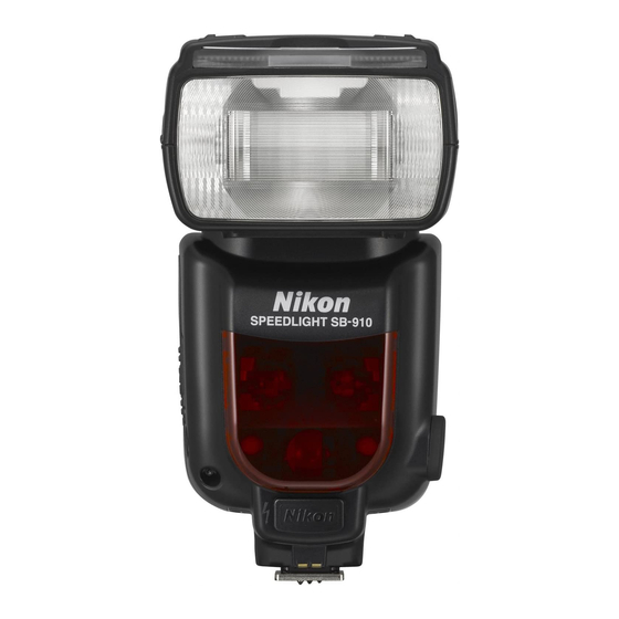 Nikon SB-910 Manual Del Usuario