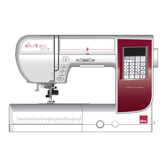 ELNA eXcellence 580+ Manual De Instrucciones