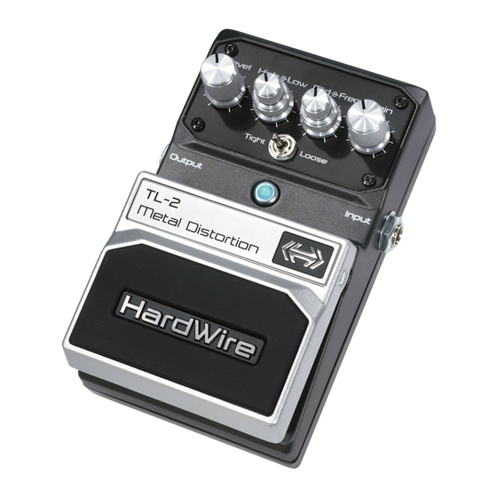 DigiTech HardWire TL-2 Manual Del Usario