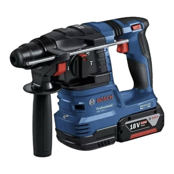 Bosch GBH 185-LI Professional Manual Original
