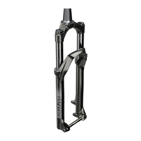 SRAM RockShox Suspension Fork Manual Del Usaurio