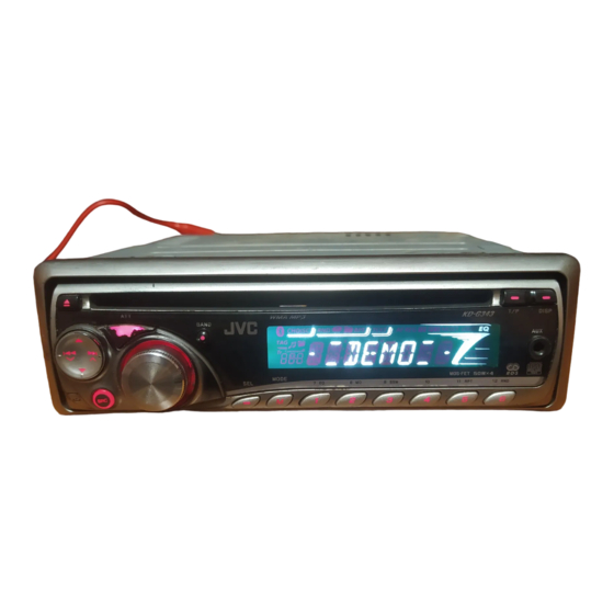 JVC KD-G343 Manual De Instrucciones