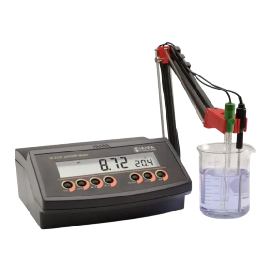 Hanna Instruments HI2210 Manual De Instrucciones