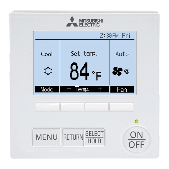 Mitsubishi Electric PAR-40MAAU Manuales