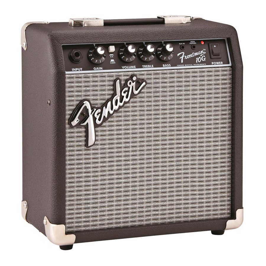 Fender Frontman 10G Manual De Instrucciones