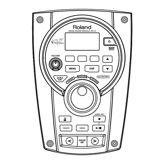 Roland TD-15 Manual Del Usuario