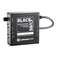 Lehmannaudio Black Cube Manual De Instrucciones