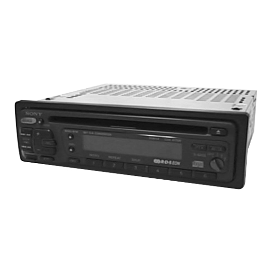 Sony CDX-4170R Instalación / Conexiones