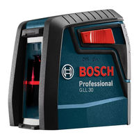 Bosch GLL 30 Instrucciones De Funcionamiento