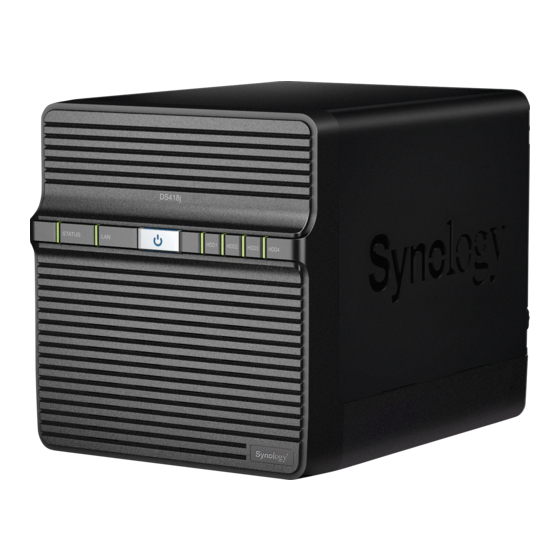 Synology DiskStation DS418j Guía De Instalación Del Hardware