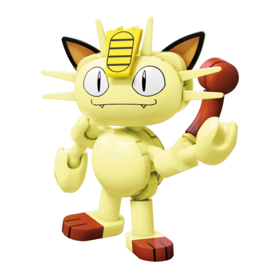 Mega Construx Pokemon MEOWTH Manual De Instrucciones