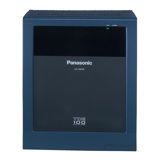 Panasonic KX-TDE100 Guía De Funciones