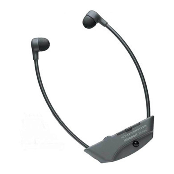 Sennheiser Infraport RI 100 Modo De Empleo