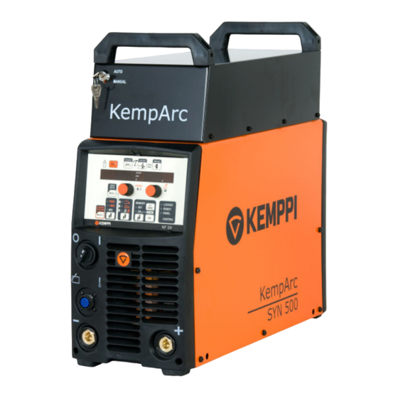 Kemppi KempArc SYN 300 Manual De Instrucciones