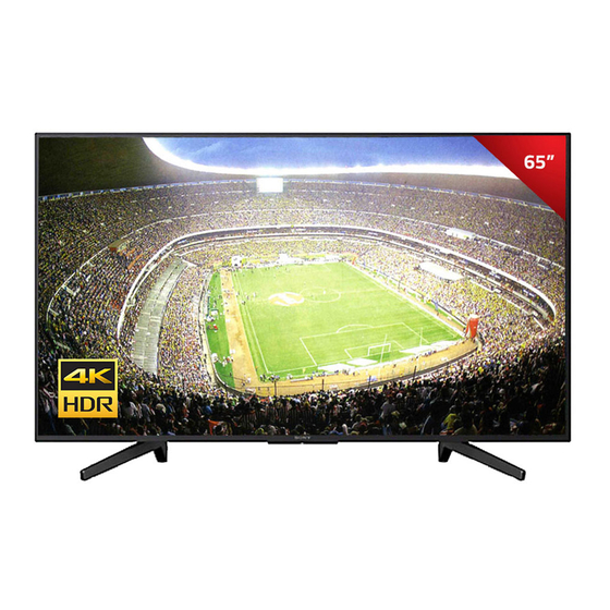 Sony BRAVIA KD-65X735F Manual De Instrucciones