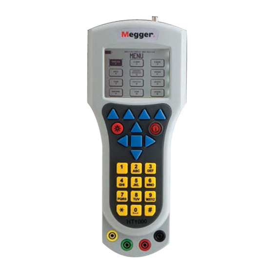 Megger HT1000/2 Guia De Inicio Rapido